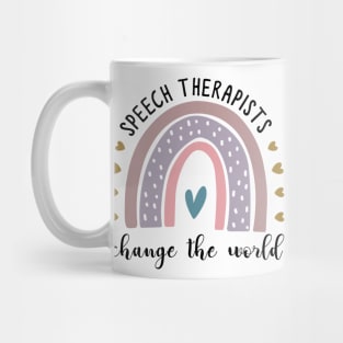 Teacher Speech Therapist Change the World Mug